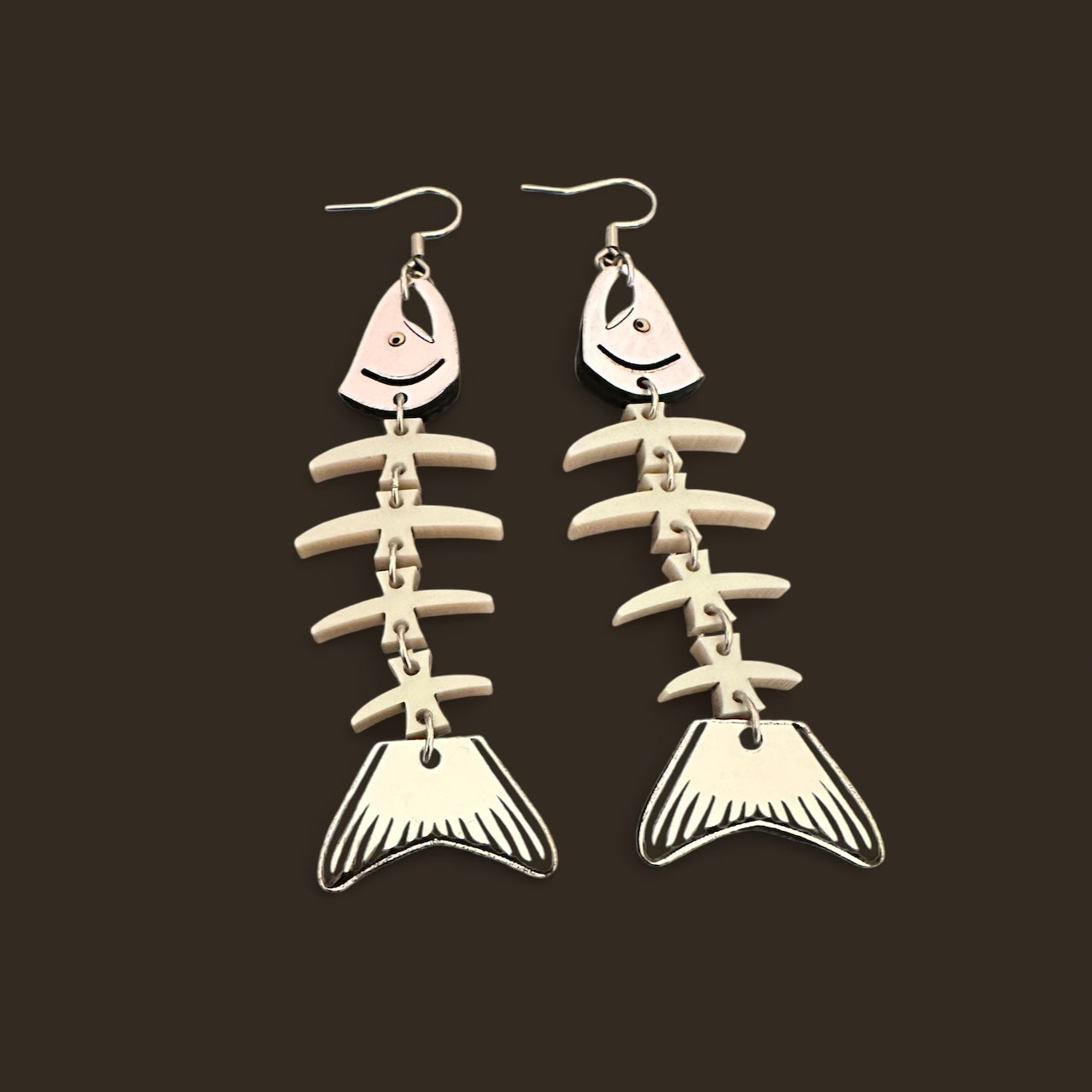 Salmon Journey Earrings I