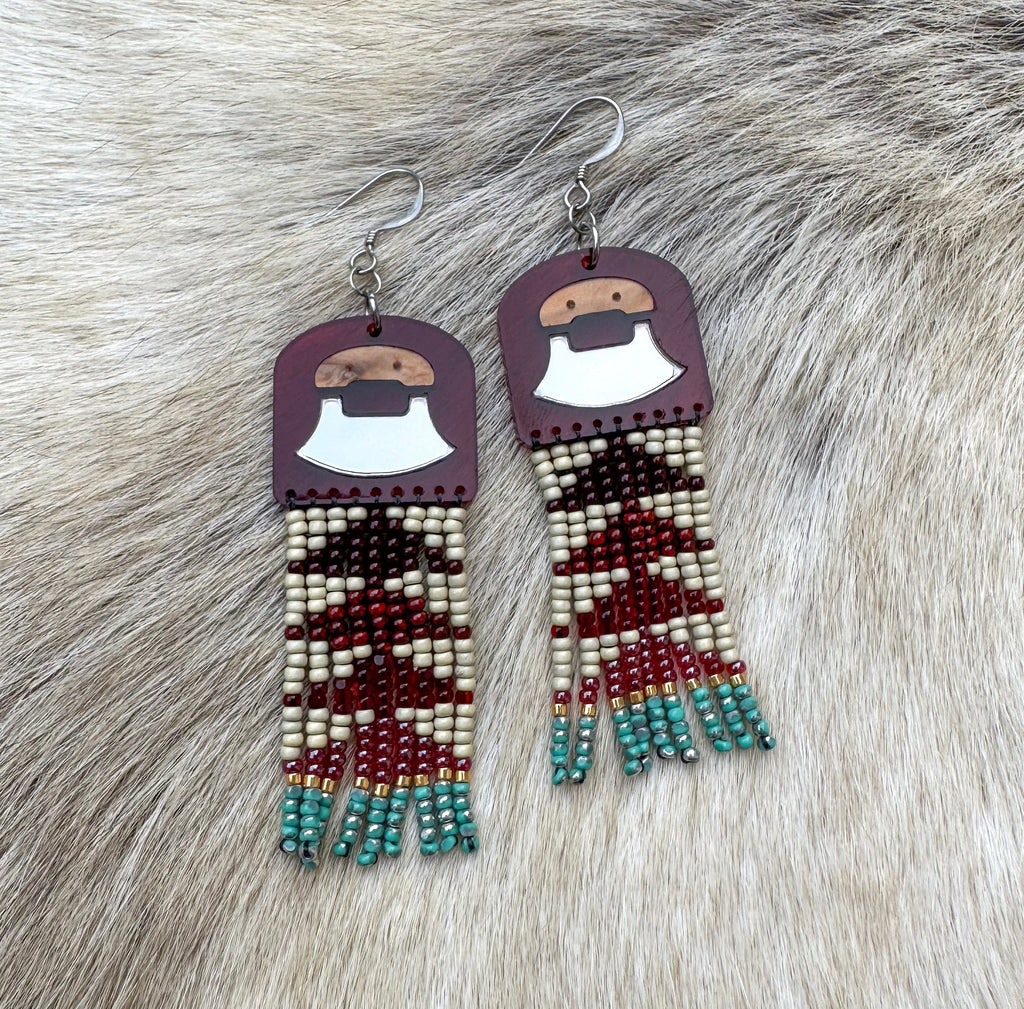 Uluaq Danglers-burgundy