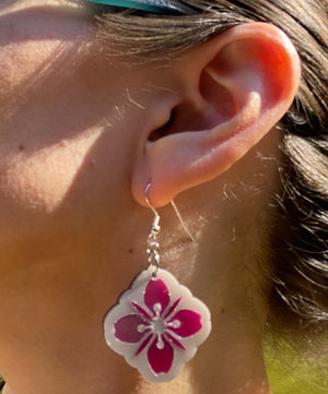 Fireweed blossom earrings