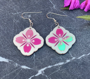 Fireweed blossom earrings