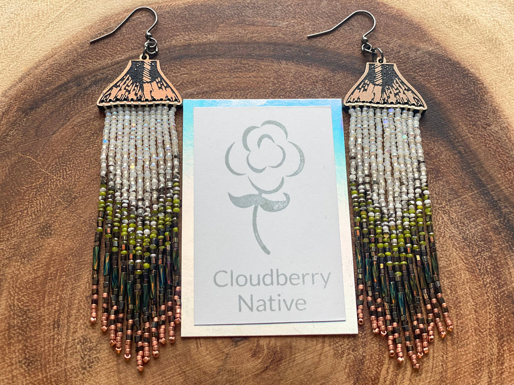 Copper Salmon Tail earrings