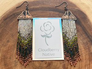 Copper Salmon Tail earrings