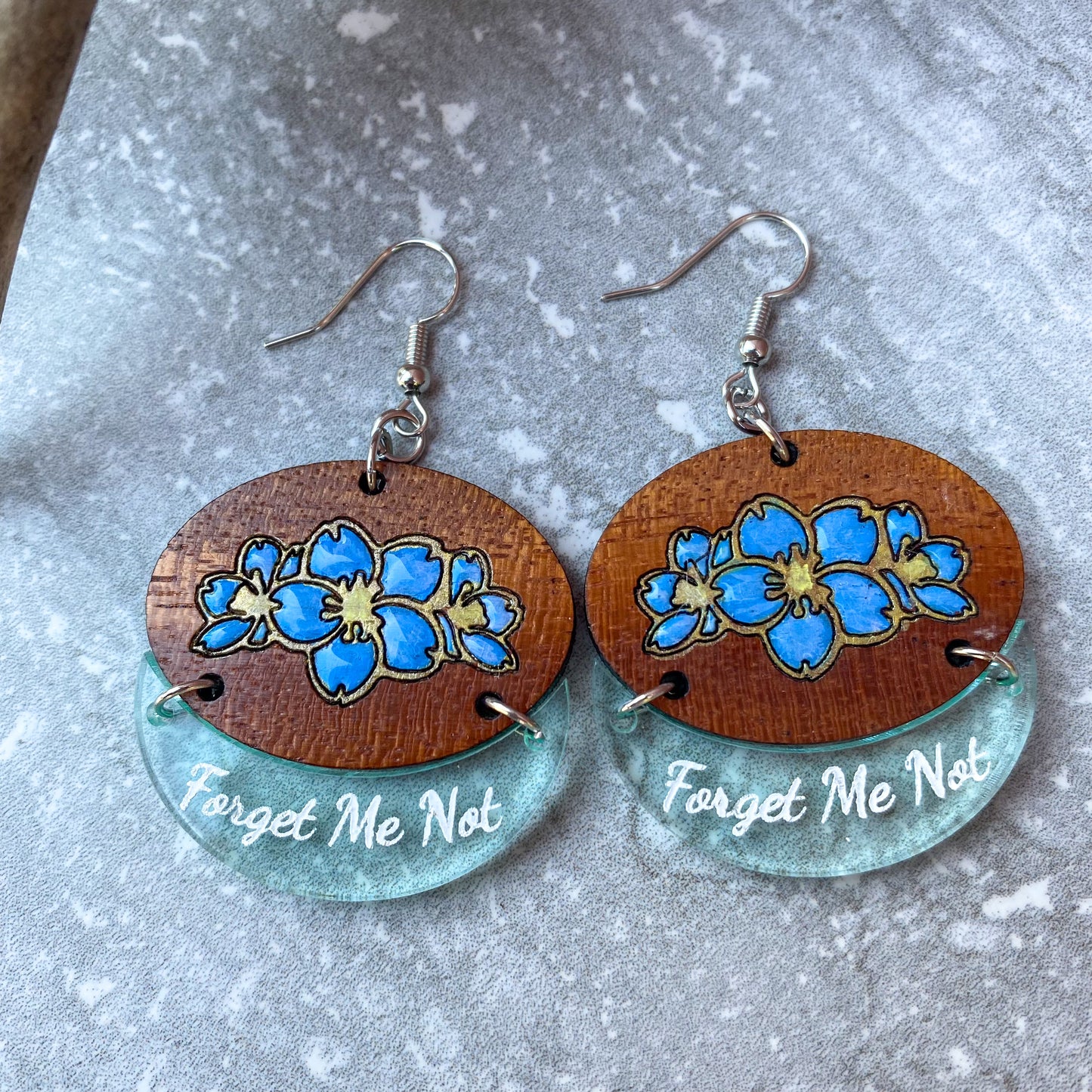 Forget me not earrings