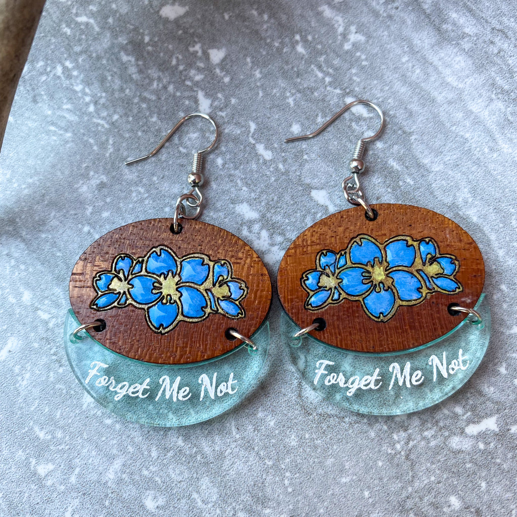 Forget me not earrings