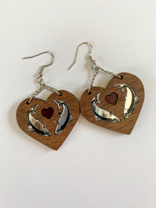 Salmon Love earrings